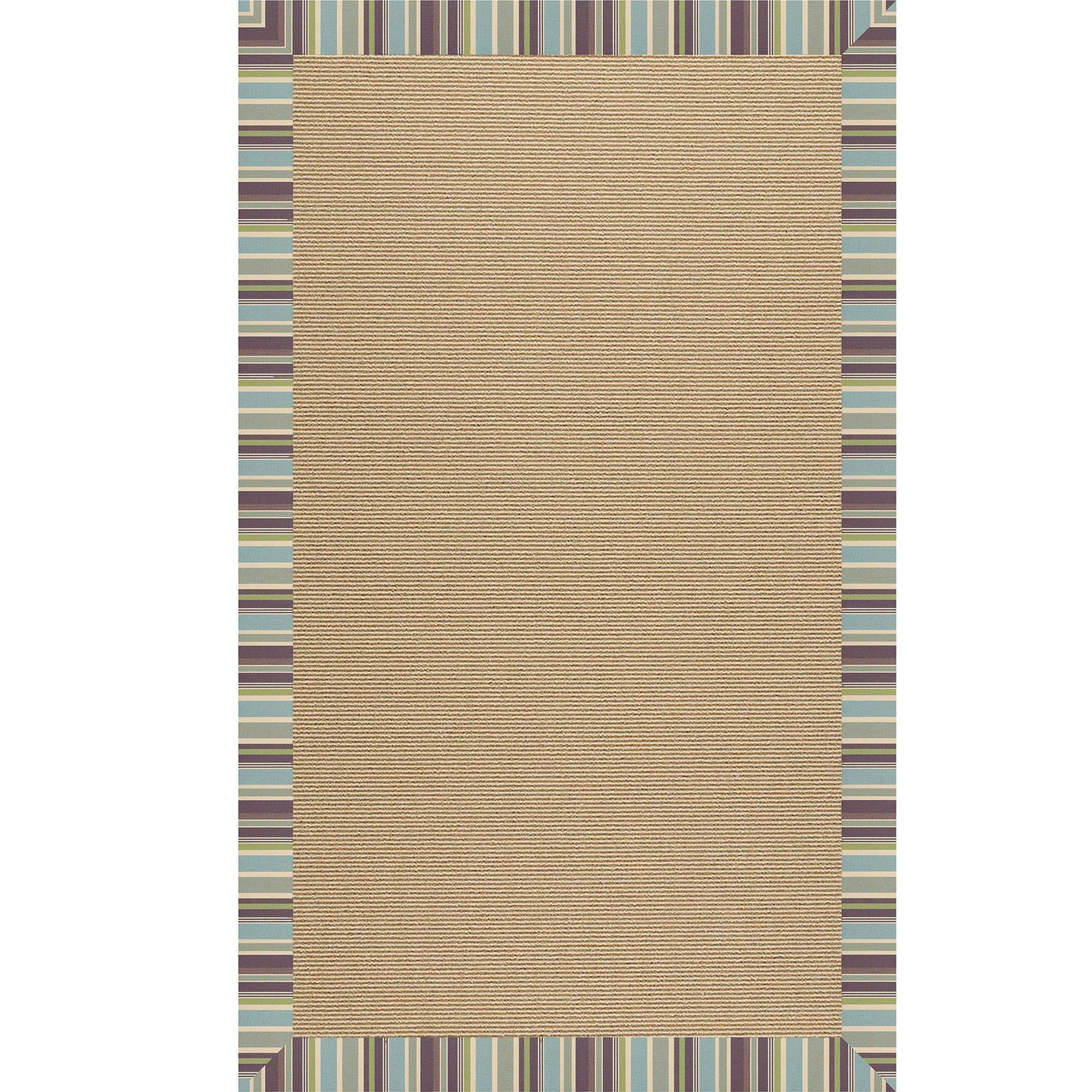 Zoe-Sisal Blue Stripe