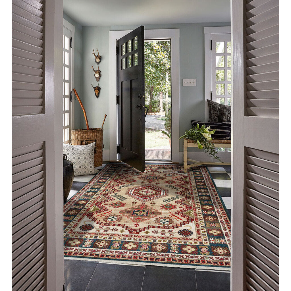 Litaker-Kazak Cream Blue