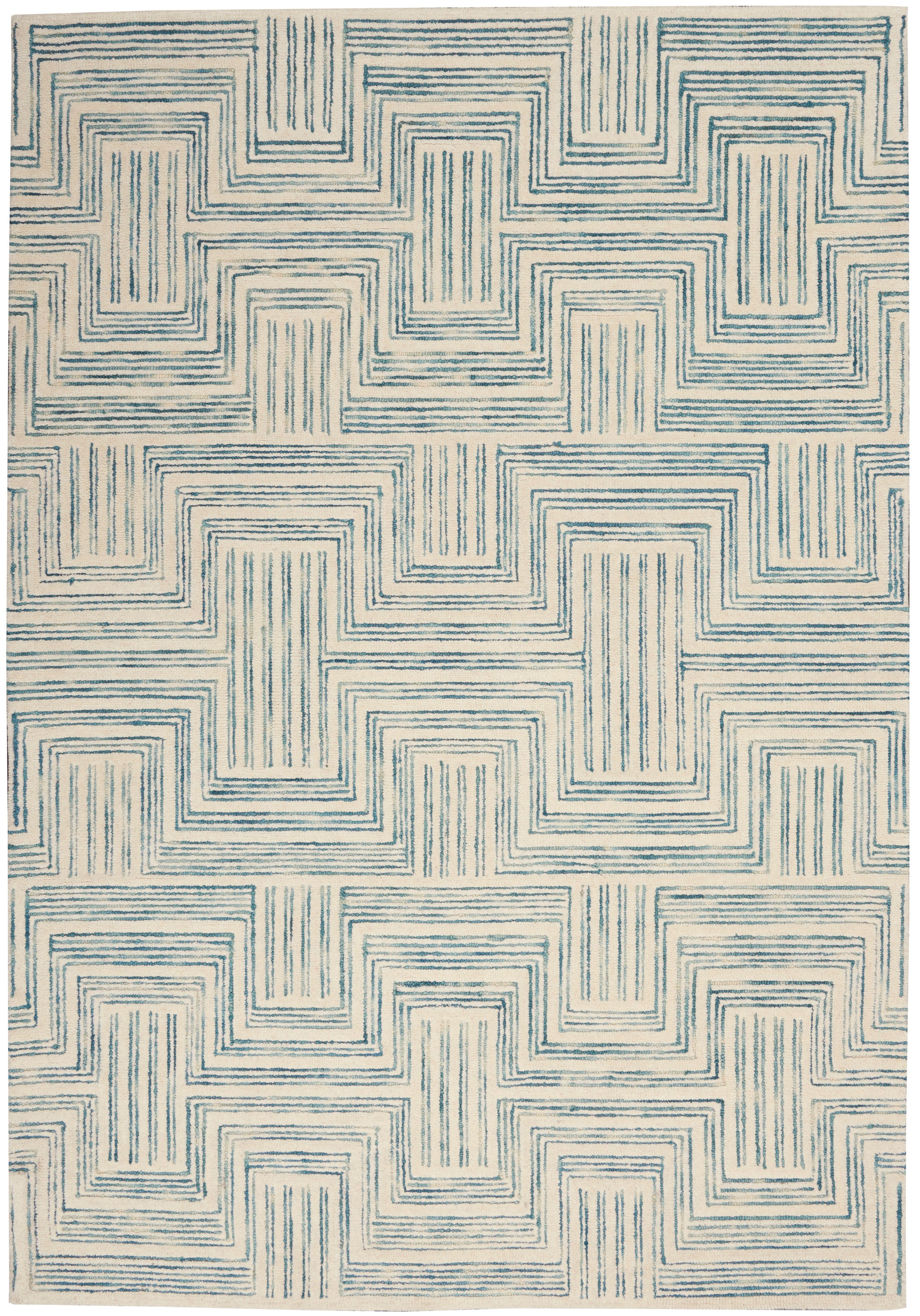 Interlock ITL06 Ivory/Turquoise