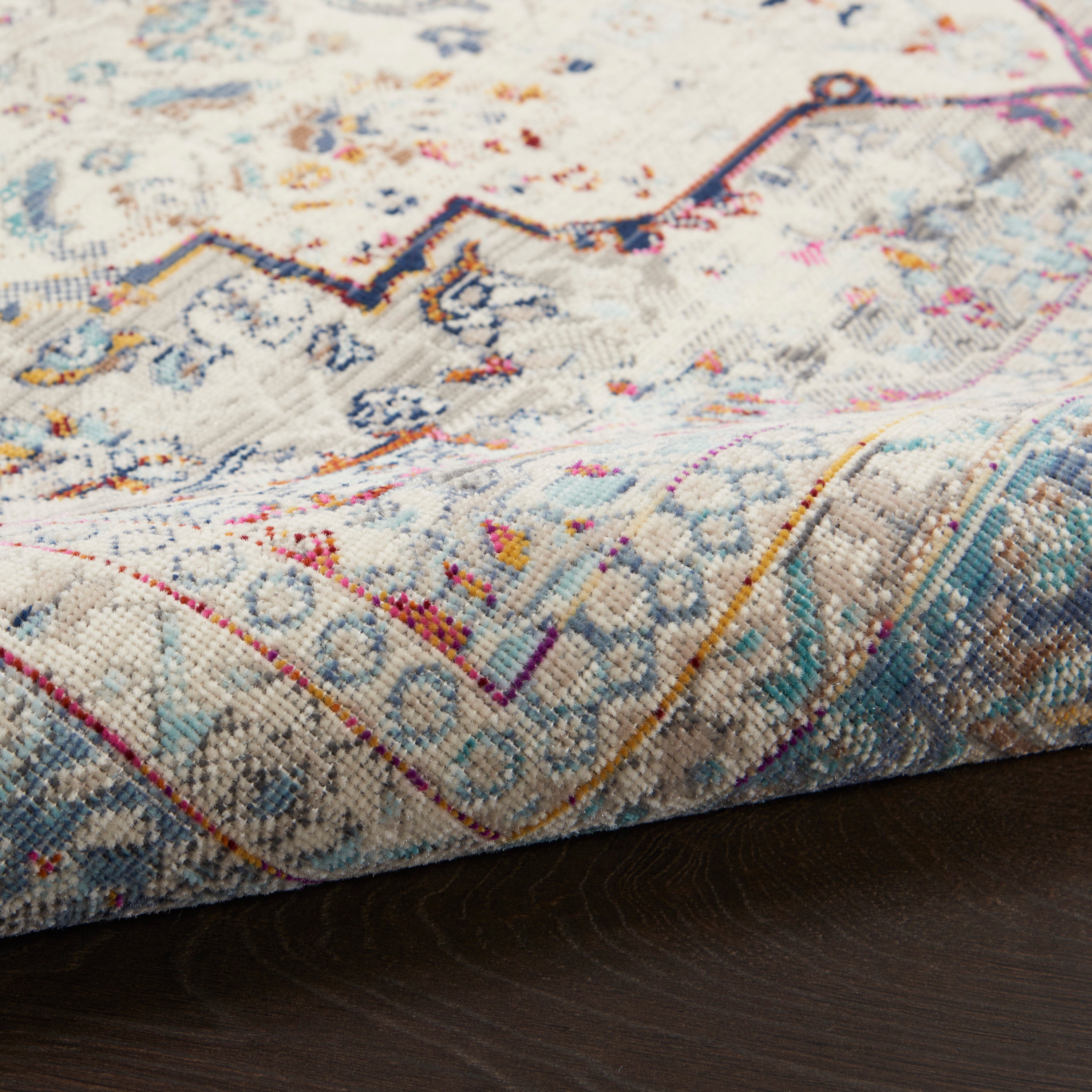 VINTAGE KASHAN VKA07 IVORY BLUE