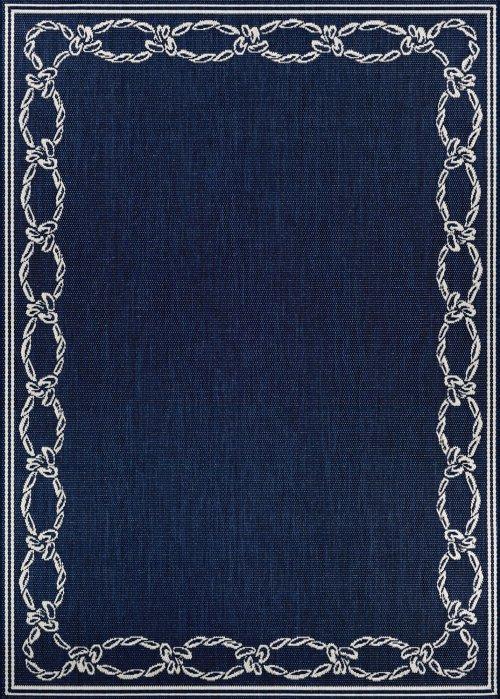 RECIFE ROPE KNOT IVORY/INDIGO