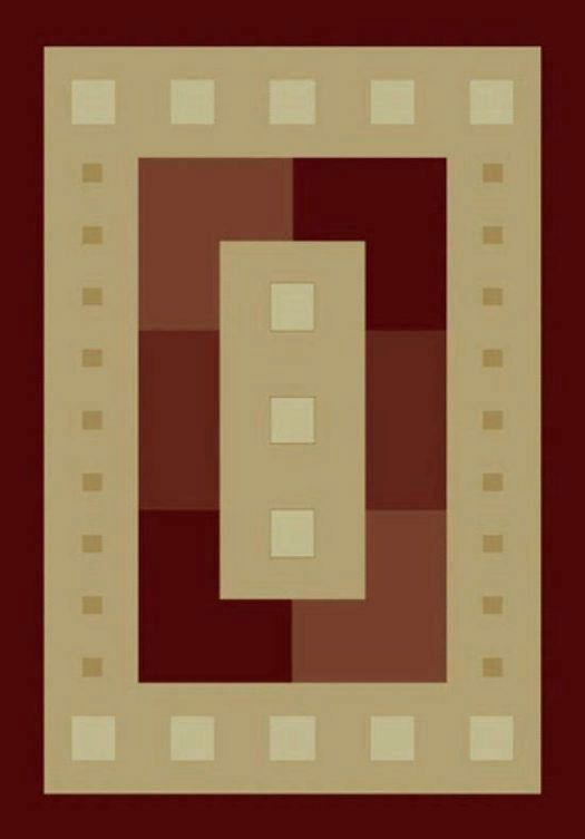 Manhattan Times Square Burgundy