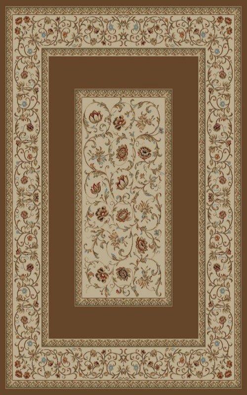 Ankara Floral Border Brown