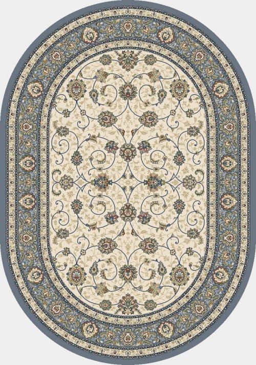 ANCIENT GARDEN 57120 IVORY/LIGHT BLUE