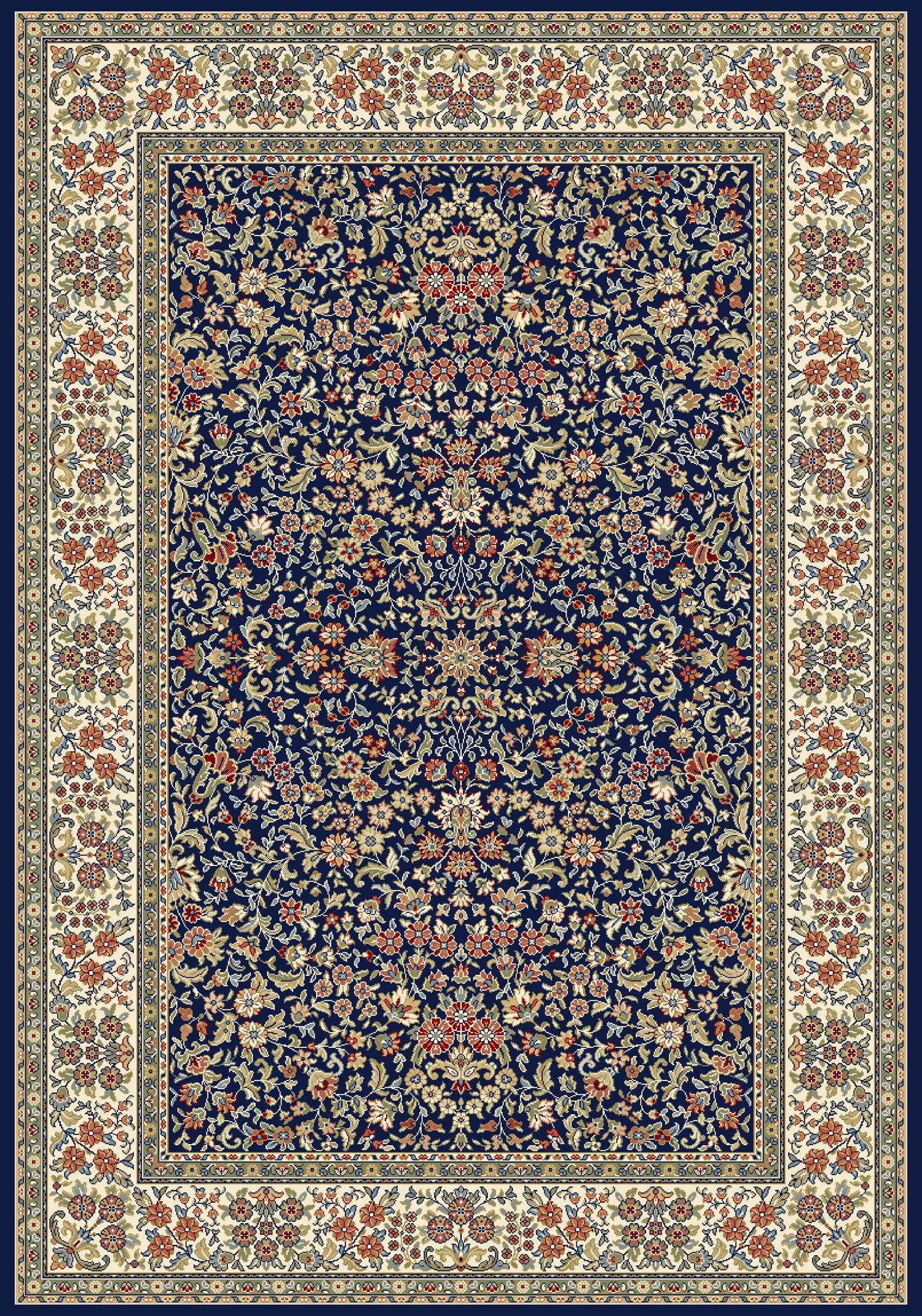 ANCIENT GARDEN 57078 BLUE/IVORY