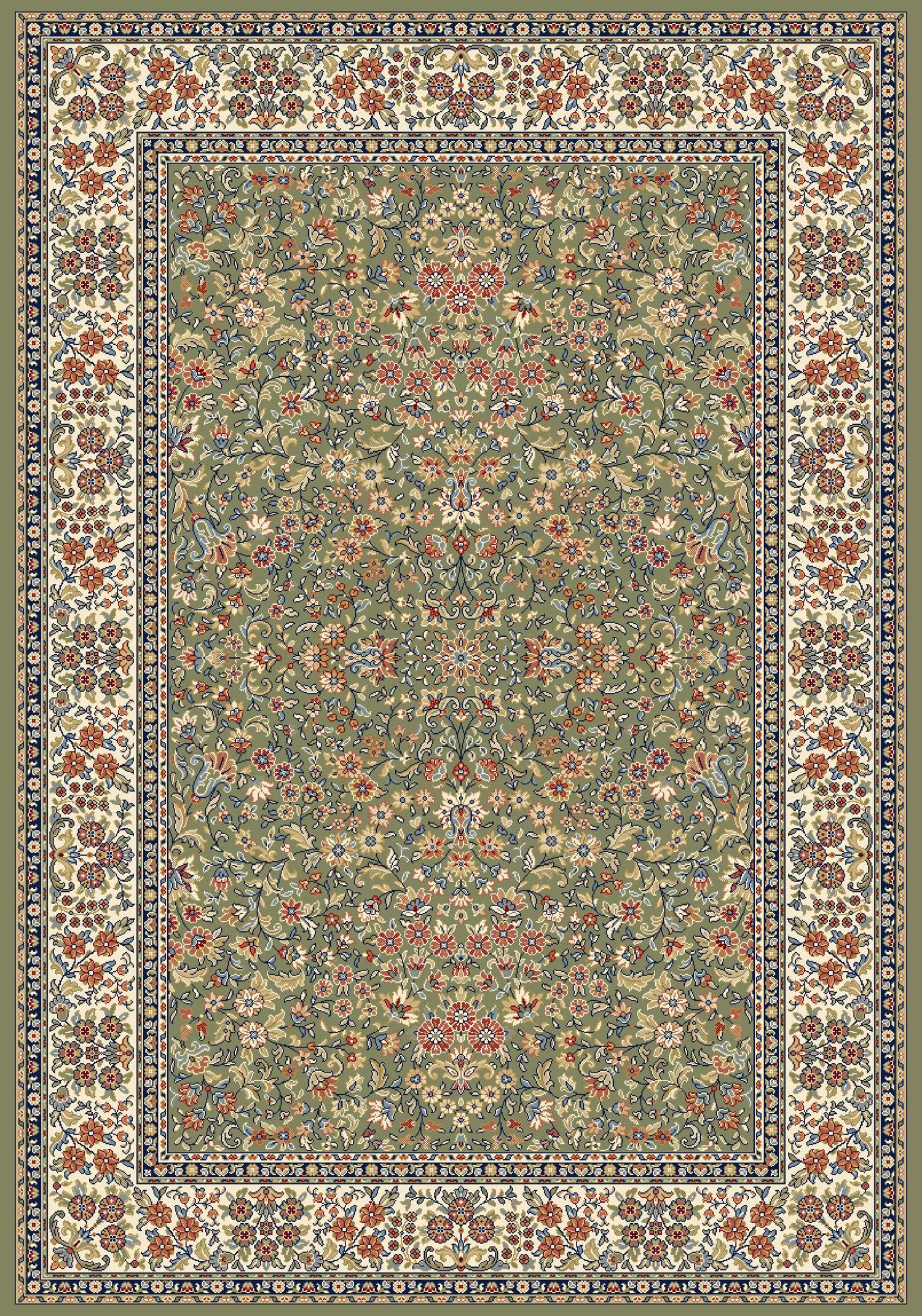 ANCIENT GARDEN 57078 GREEN/IVORY
