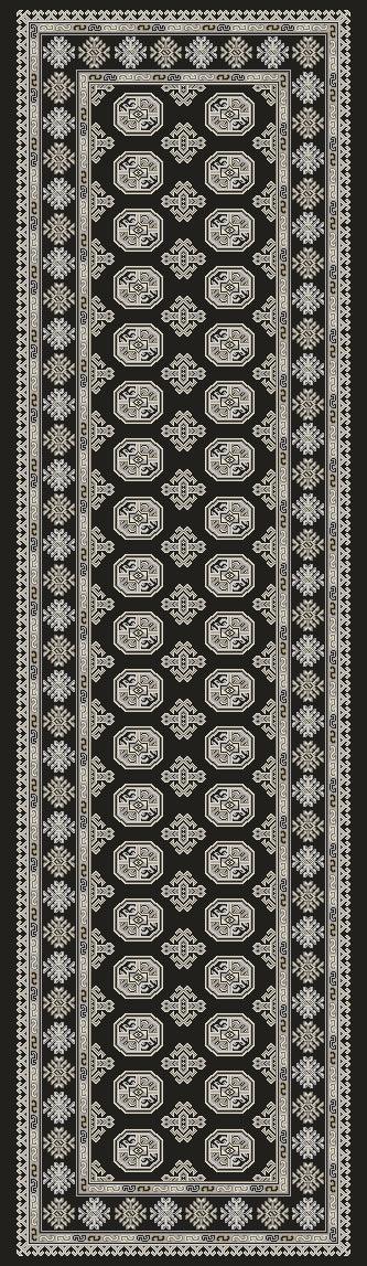 ANCIENT GARDEN 57102 CHARCOAL/SILVER