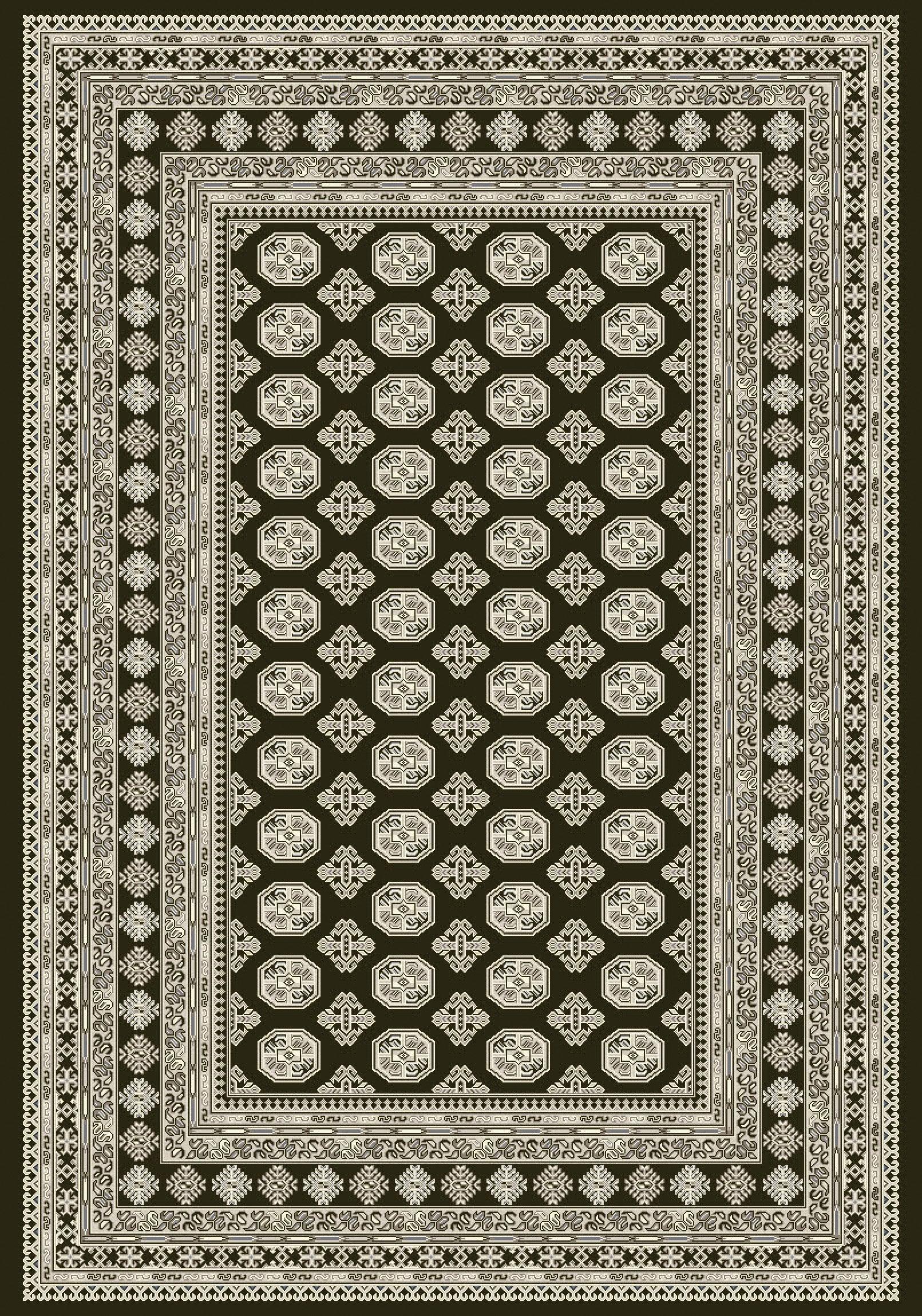 ANCIENT GARDEN 57102 CHARCOAL/SILVER