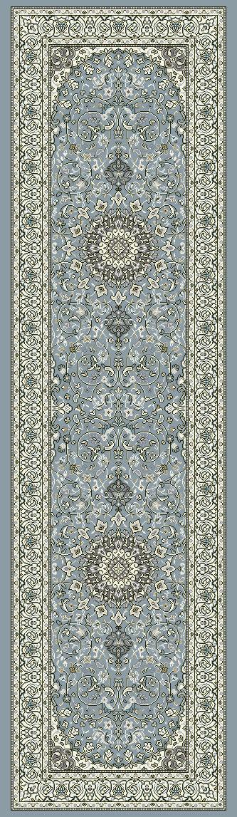 ANCIENT GARDEN 57119 STEEL BLUE/CREAM