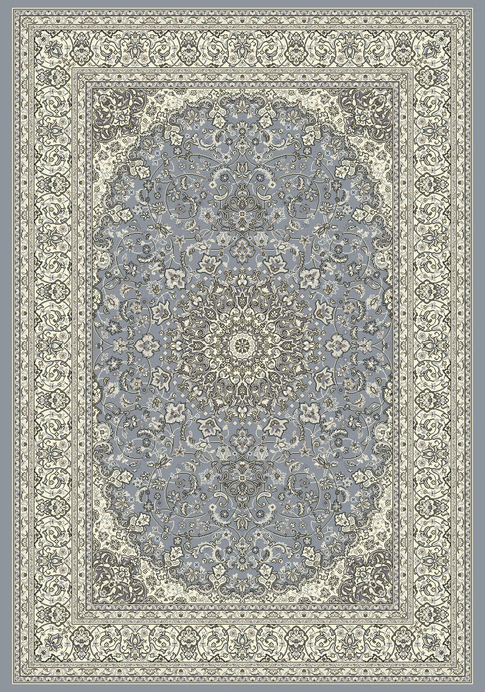 ANCIENT GARDEN 57119 STEEL BLUE/CREAM