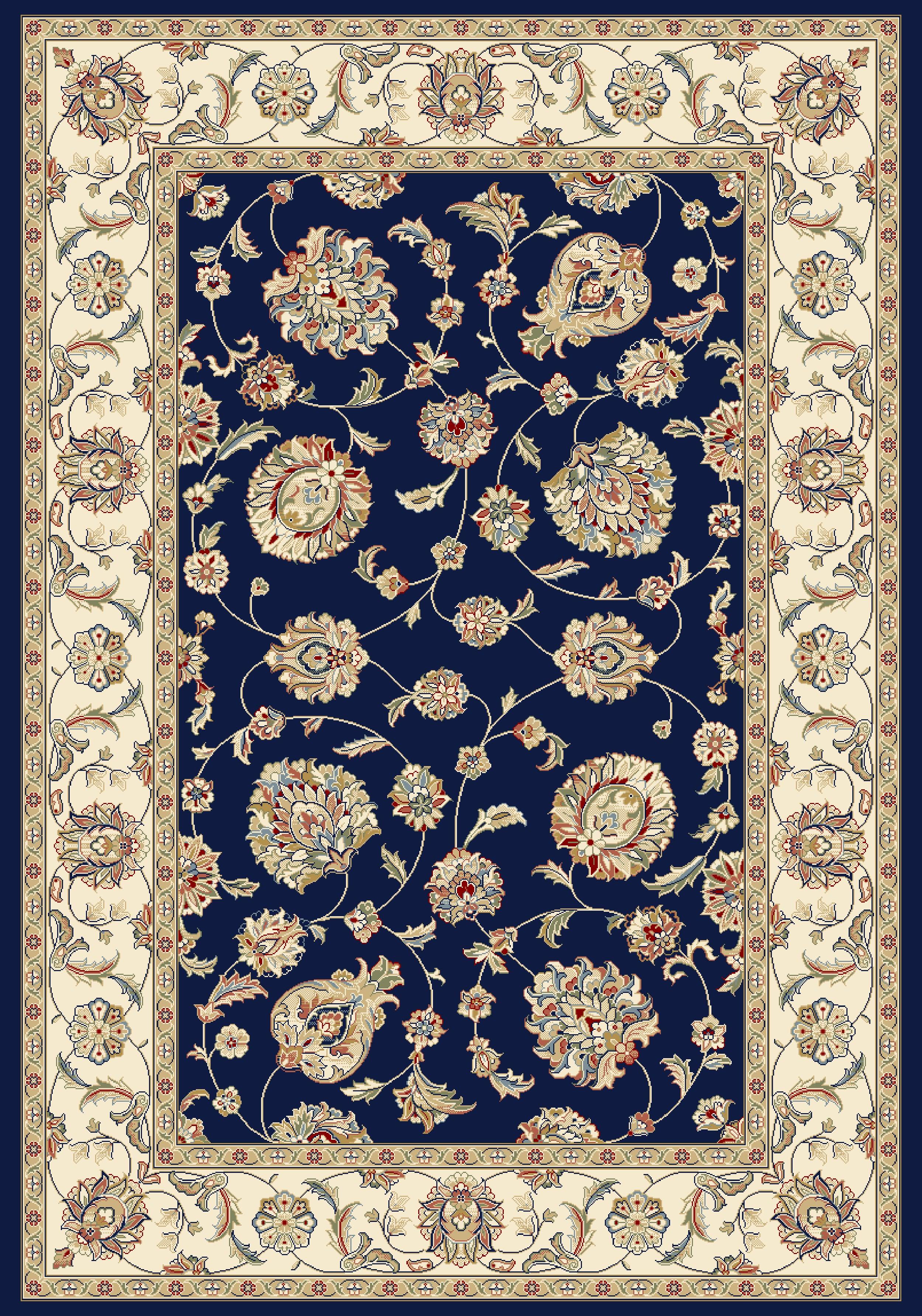 ANCIENT GARDEN 57365 BLUE/IVORY