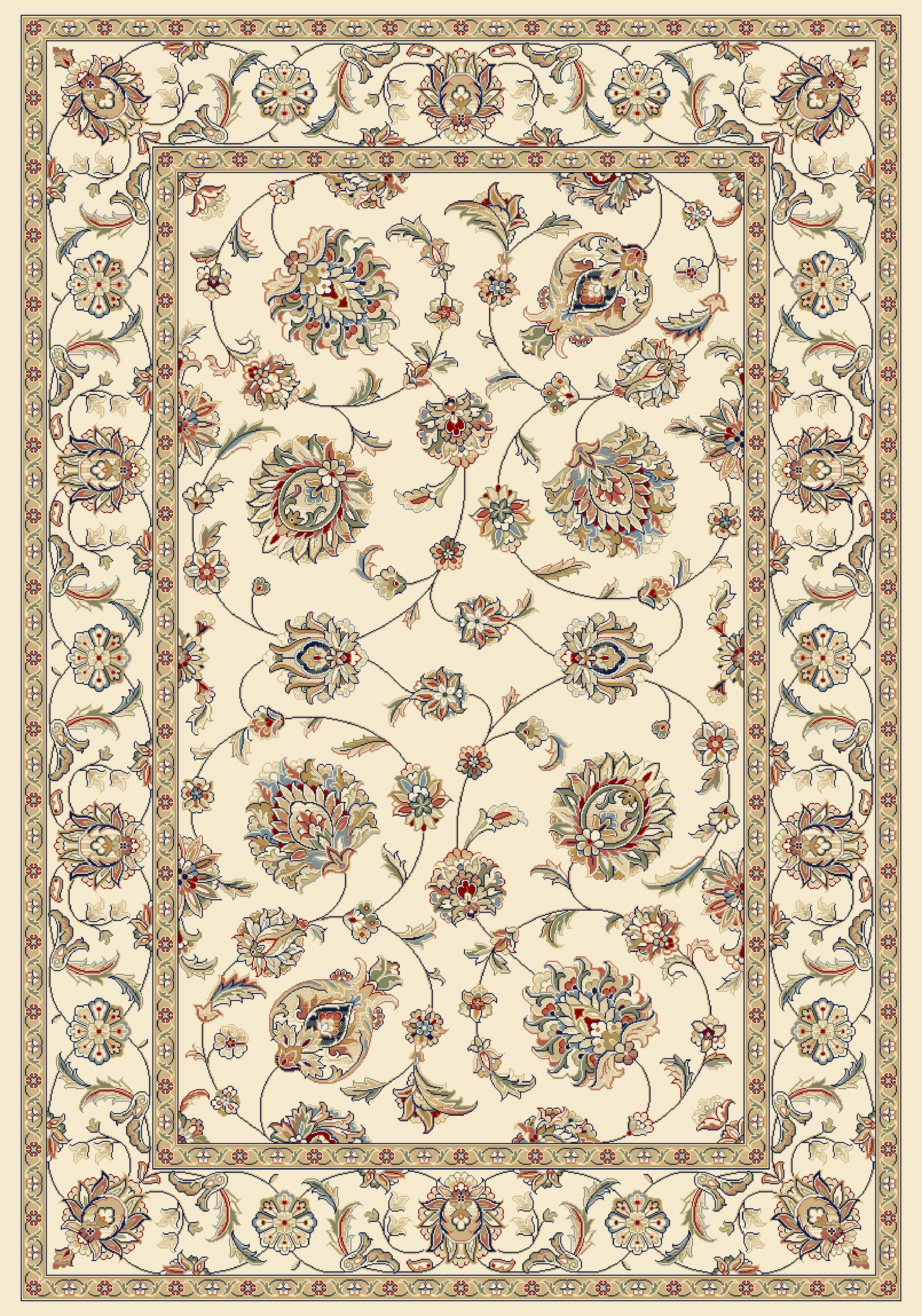 ANCIENT GARDEN 57365 IVORY/IVORY