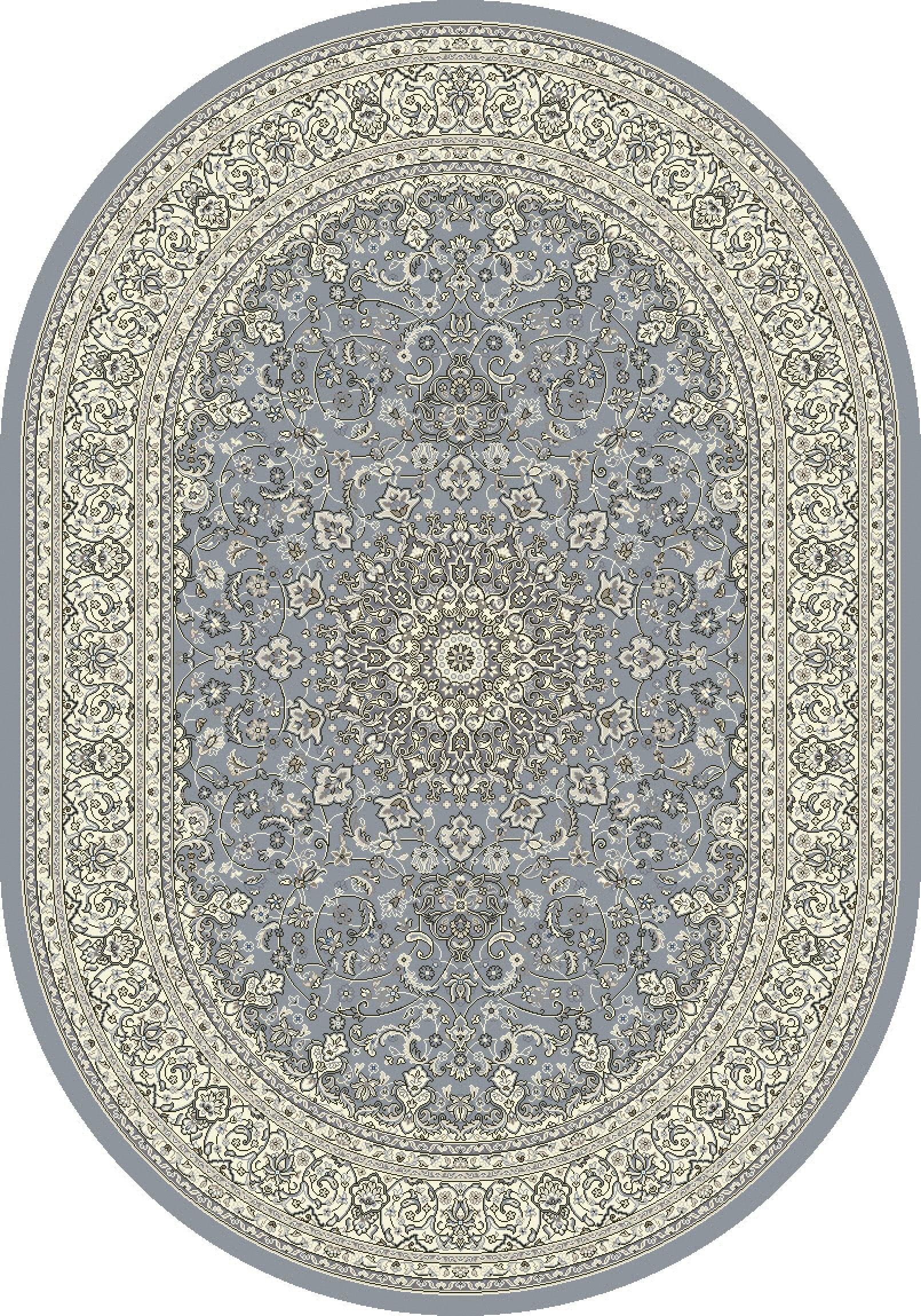 ANCIENT GARDEN 57119 STEEL BLUE/CREAM