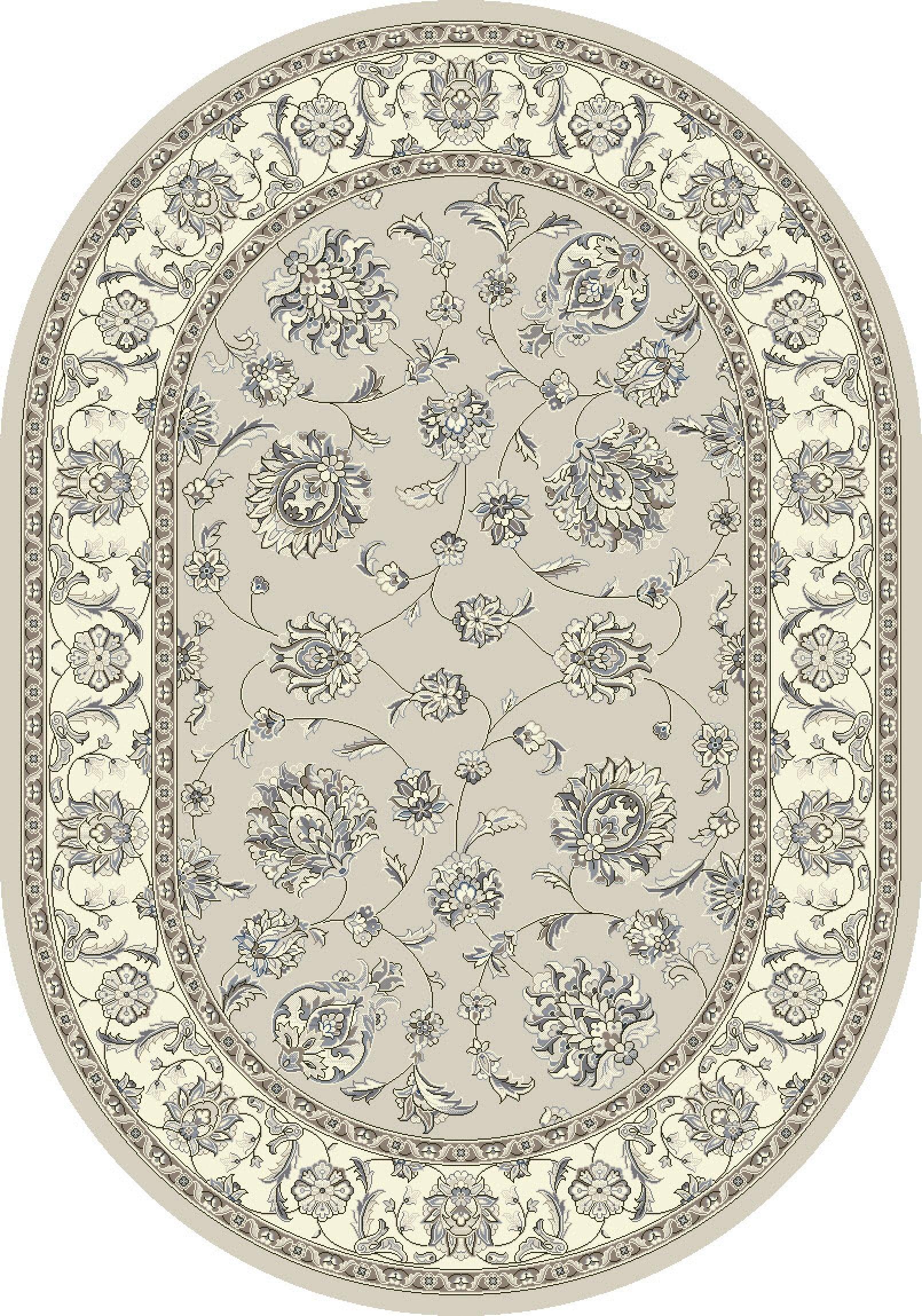 ANCIENT GARDEN 57365 SOFT GREY/CREAM