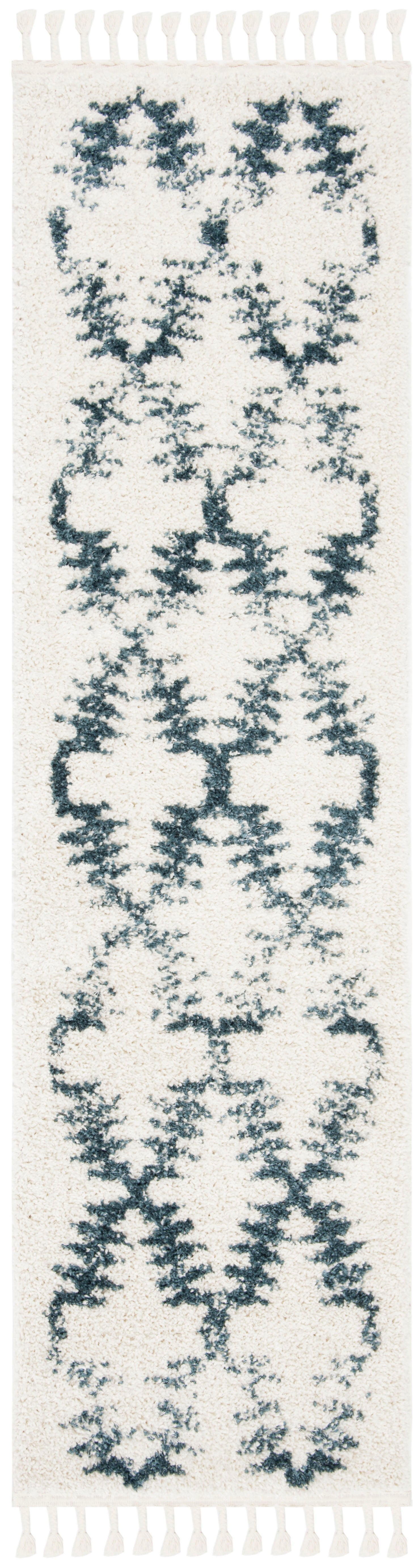 Berber Fringe Shag BFG524A Cream / Blue