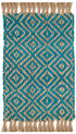 Natural Fiber NF266C TURQUOISE / NATURAL