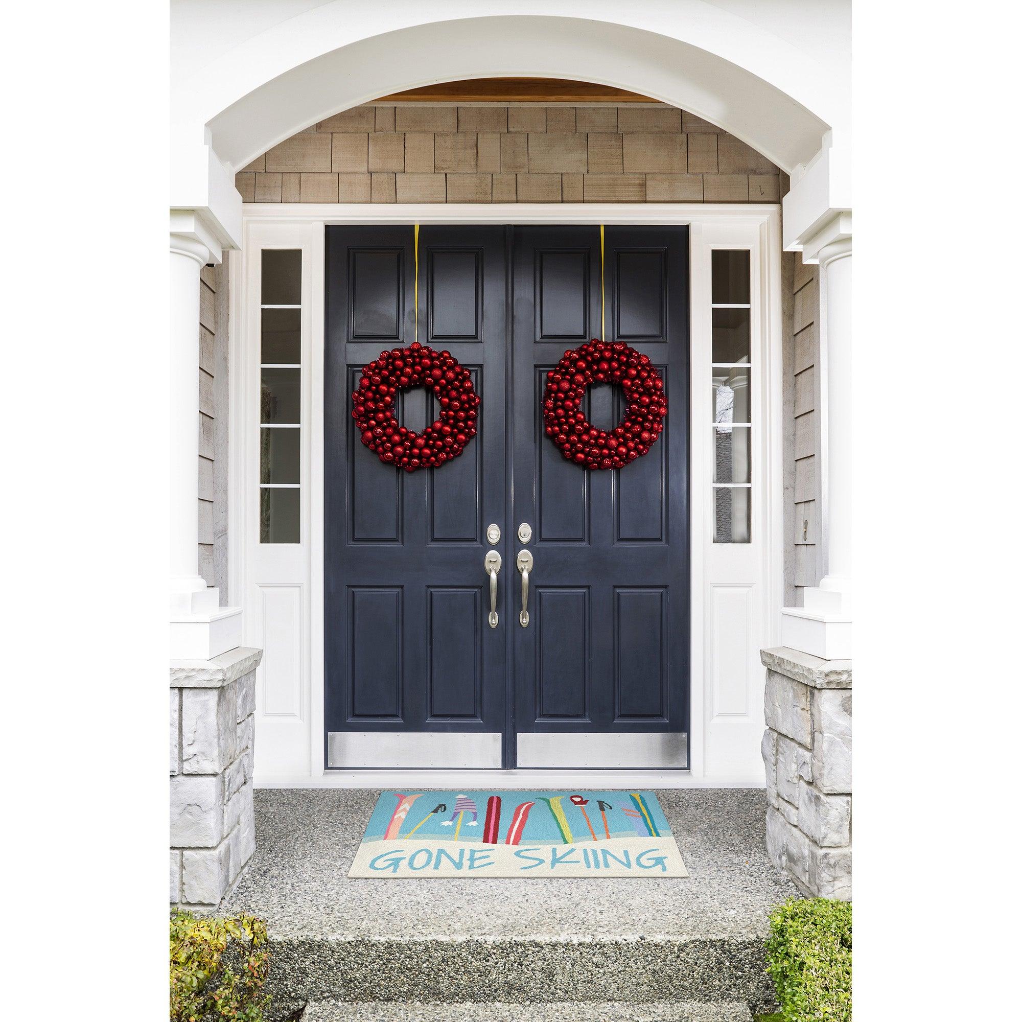 Frontporch Gone Skiing Blue